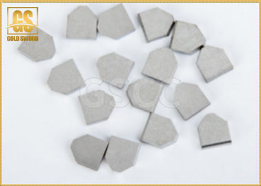 Glossy Hard Metal Tungsten Carbide Brazed Tips High Wear Resistance