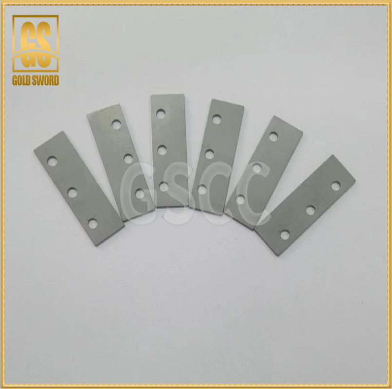 Three Holes Carbide Scraper Blade Rectangle Shaped Good Toughness For Cutting