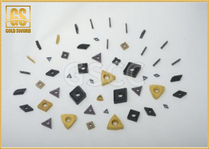 12.75 G / Cm³ Carbide Milling Inserts , YC45 Turning Tool Inserts 90 HRA